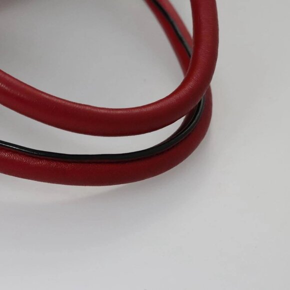PRADA Hand Bag Nylon Black Red white Auth 105507V - Picture 9 of 15
